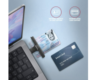 Axagon CRE-SMPA USB-A Smart card PocketReader czytnik - 1485440 - zdjęcie 5